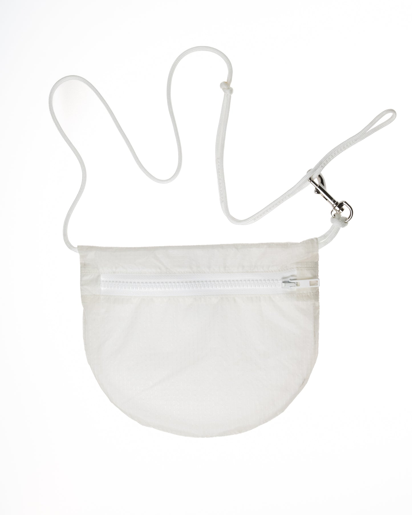 white / clear sling bag made from retired paragliders U.BAG Casper
