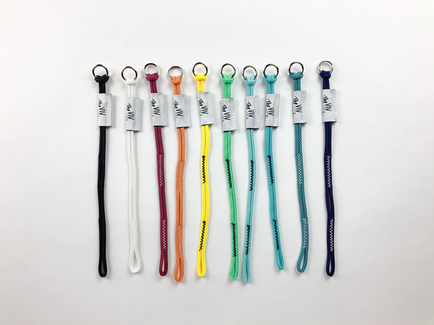 U.BAG strap extension flat lay in a rainbow of colors