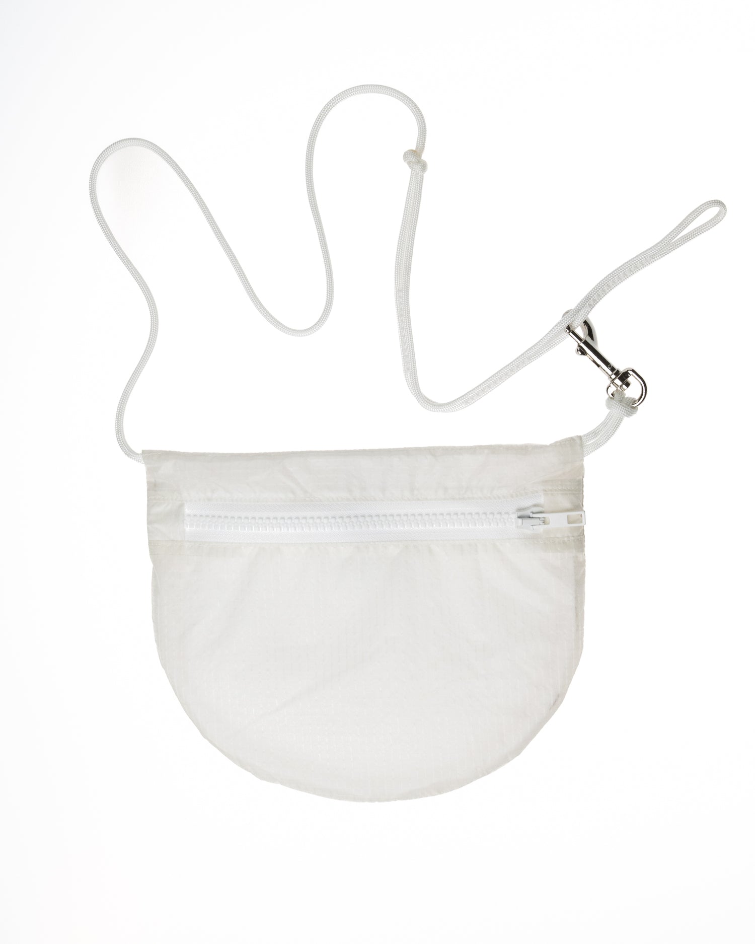 white / clear sling bag made from retired paragliders U.BAG Casper