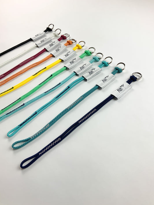 U.BAG strap extension flat lay in a rainbow of colors
